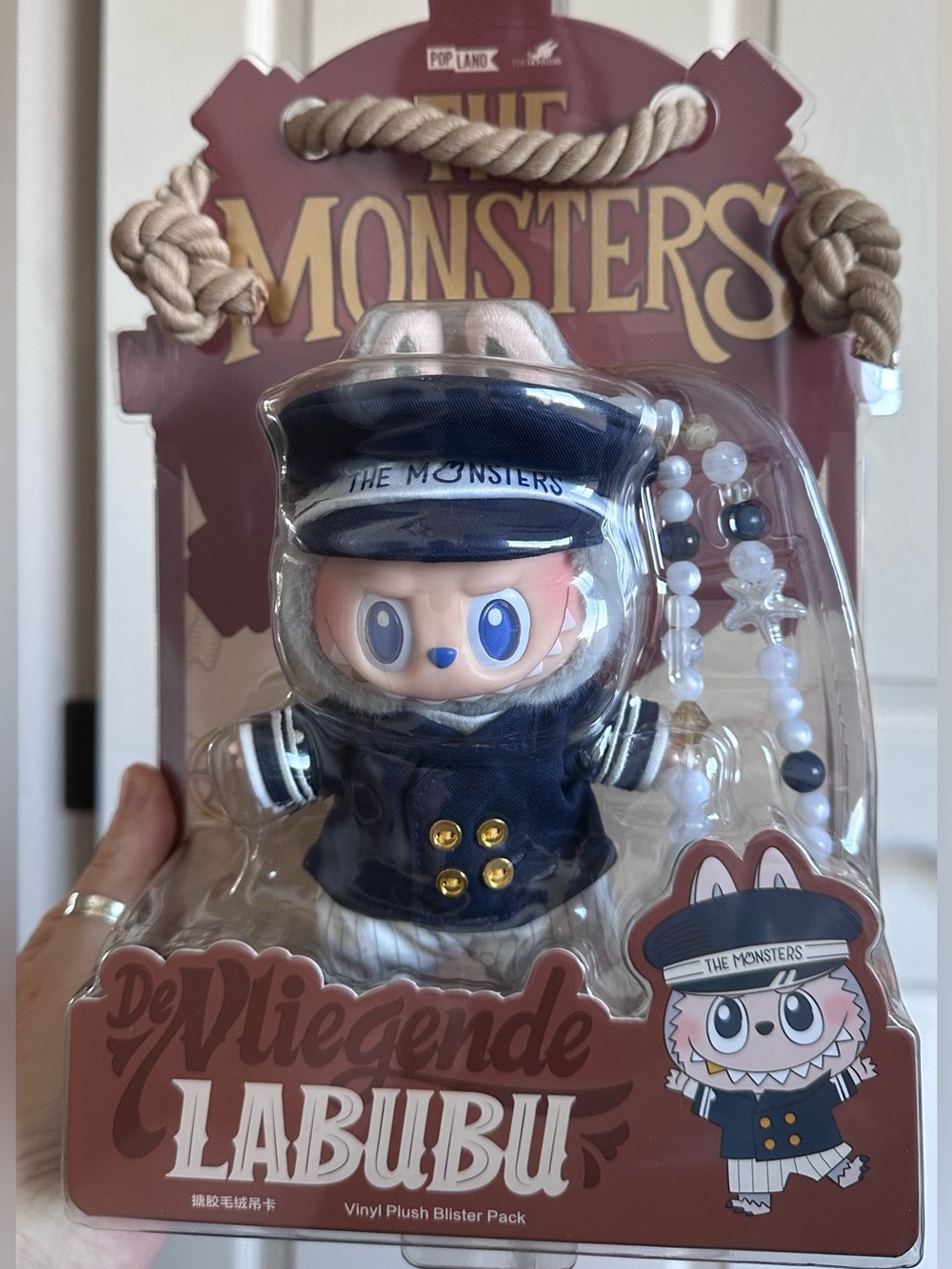 The Monsters Captain Labubu Plush Hang Card